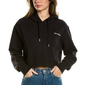 Favorite Daughter Black Cropped Hoodie
